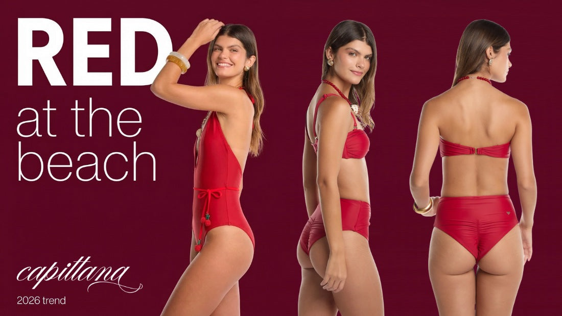 Red at the Beach: The Only Color That Competes With the Sea and Wins