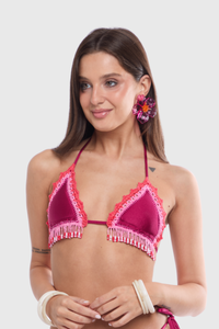 Solange Fuchsia Bikini Top
