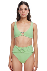 Kelly Green Terry Towel Bikini Top