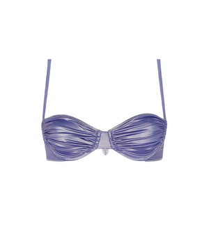 Arabella Metallic Purple Bikini Top