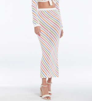 Bruna Stripes Knitted Skirt