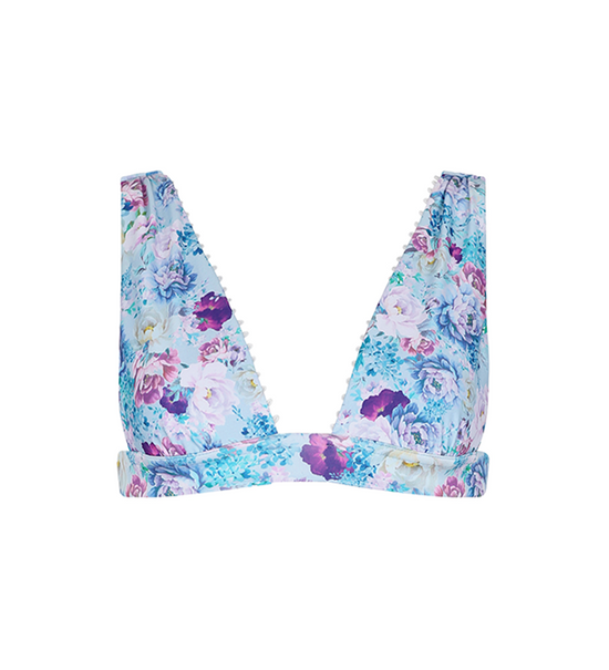 Dory Blue Roses Bikini Top