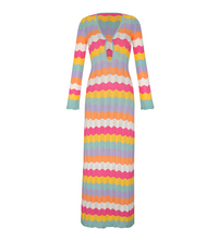 Ella Multicolor Knitted Maxi Dress