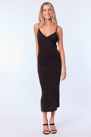 Mila Black Slip Dress