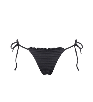 Gaia Black Waffle Bikini Bottom