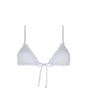 Gaia White Waffle Top