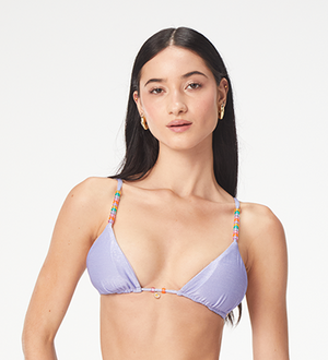 Iris Lilac Shine Bikini Top