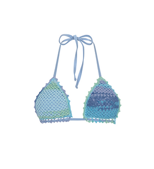 Kendall Blue Crochet Bikini Top