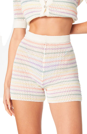 Maya Multicolor Knitted Short