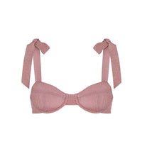Mina Pink Terry Bikini Top