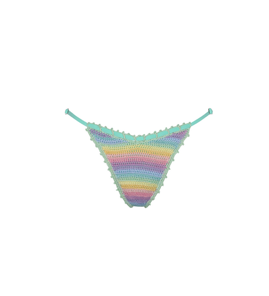 Trinidad Rainbow Crochet Bikini Bottom