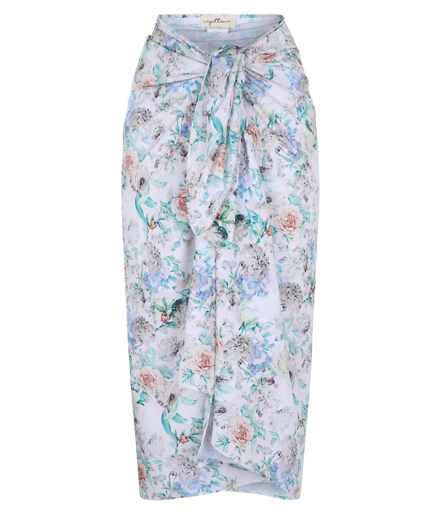 skirt with flowers print beachwear